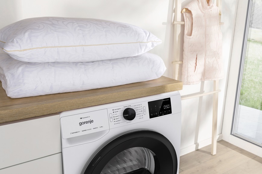Sušička bielizne Gorenje D2PNE83GNLW/CZ biela Sušička prádla Gorenje D2PNE83GNLWCZ, biela, Program Posteľná bielizeň