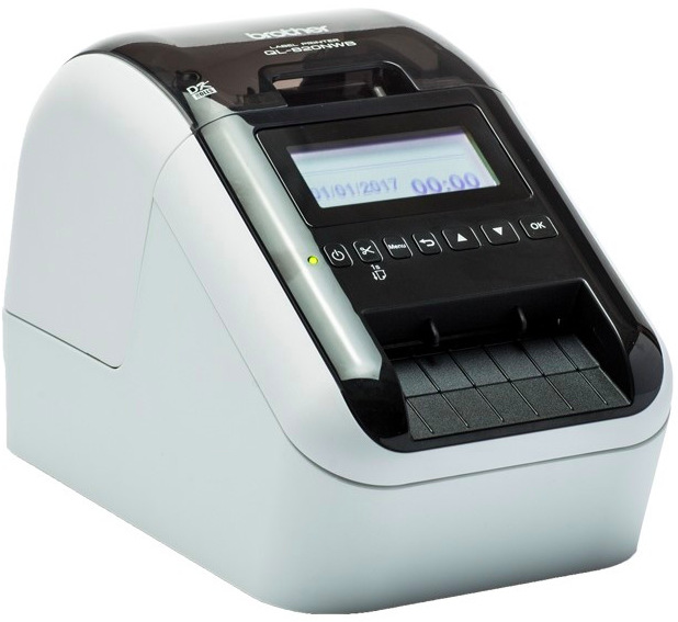 Tlačiareň štítkov Brother QL-820NWB Bluetooth, ethernet, USB 2.0, Wi-Fi