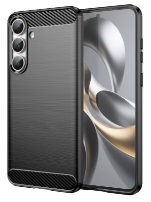 Kryt na mobil WG Carbon na Samsung Galaxy S25 FE 5G v čiernej farbe
