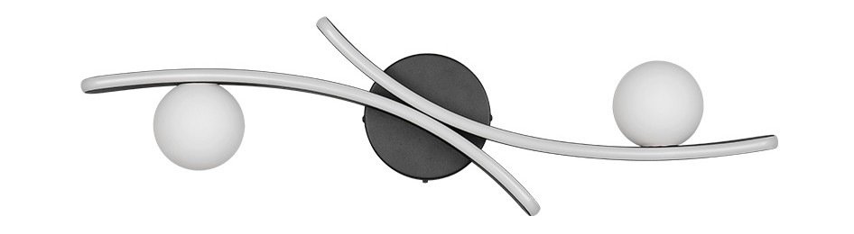 LED stropné svietidlo TRIO 637910232 NAPOLI čierne Stropné svietidlo TRIO 637910232 NAPOLI je vybavené integrovanou LED technológiou