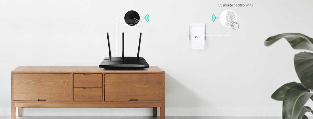 Wi-Fi extender TP-Link RE300 biely Wi-Fi extender TP-Link RE300 biely