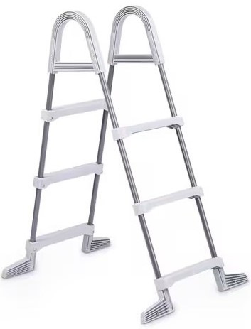 Schodíky Marimex výška 0,91 m ŠEDÉ