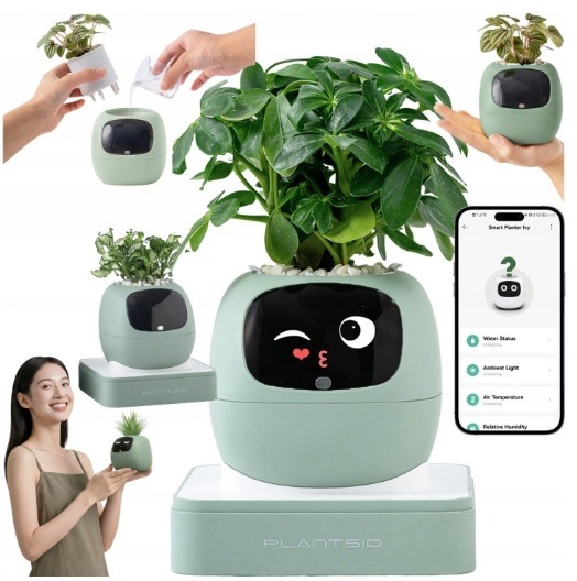 Inteligentný kvetináč Plantsio IVY generácia 2 zelený Chytrý kvetináč Plantsio IVY generácia 2 - zelená