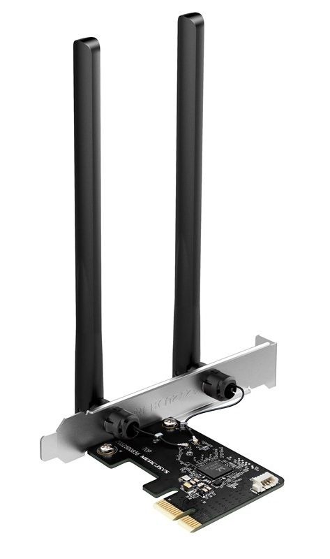Sieťová karta Mercusys MA30E, AC1200 Wi-Fi Bluetooth PCIe čierna