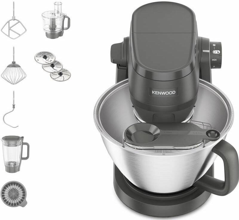 Kuchynský robot KENWOOD Multi Tasker KHC30.050GY sivý Kuchynský robot Kenwood Multi Tasker s príslušenstvom.