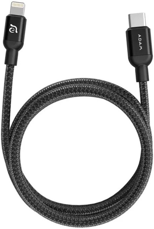Kábel ADAM Elements AE PeAk II C300B USB-C/Lightning, s dĺžkou 0,3 m