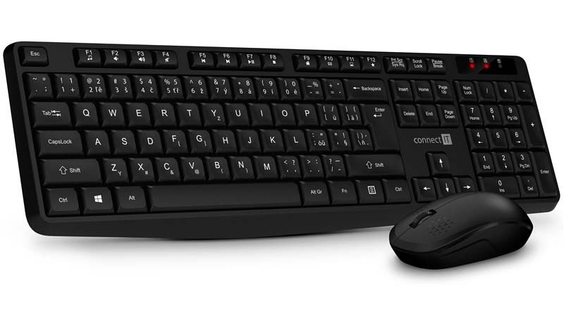 Klávesnica s myšou Connect IT OfficeBase Wireless Combo čierna Connect IT OfficeBase Wireless Combo