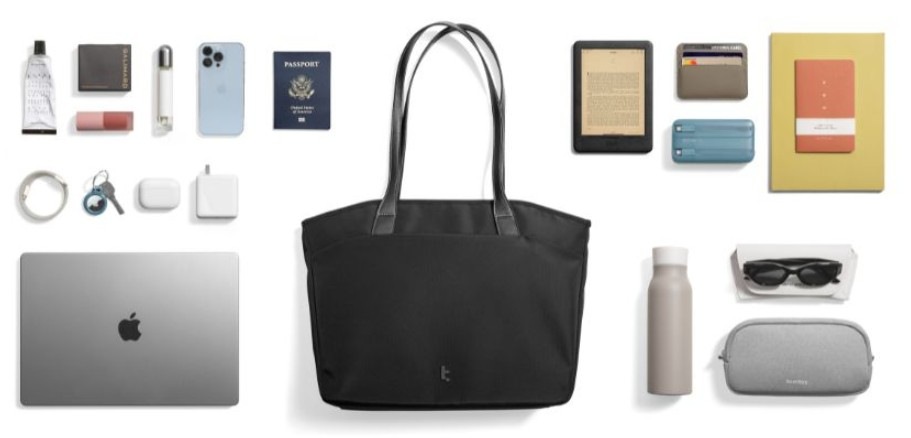 Taška tomtoc Versatile - T23 Laptop Tote Bag L - čierna