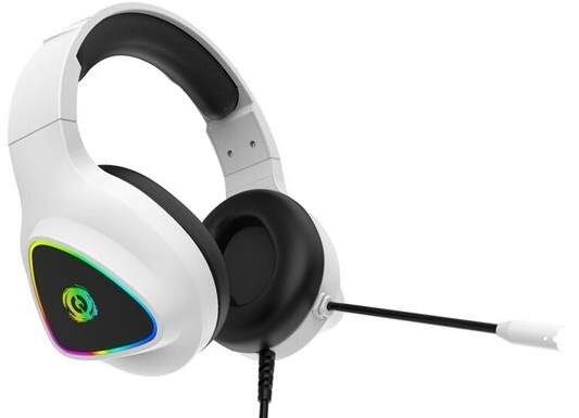 Headset Canyon Shadder GH-6, RGB podsvietenie, USB + 3,5 mm jack, 2m kábel biely