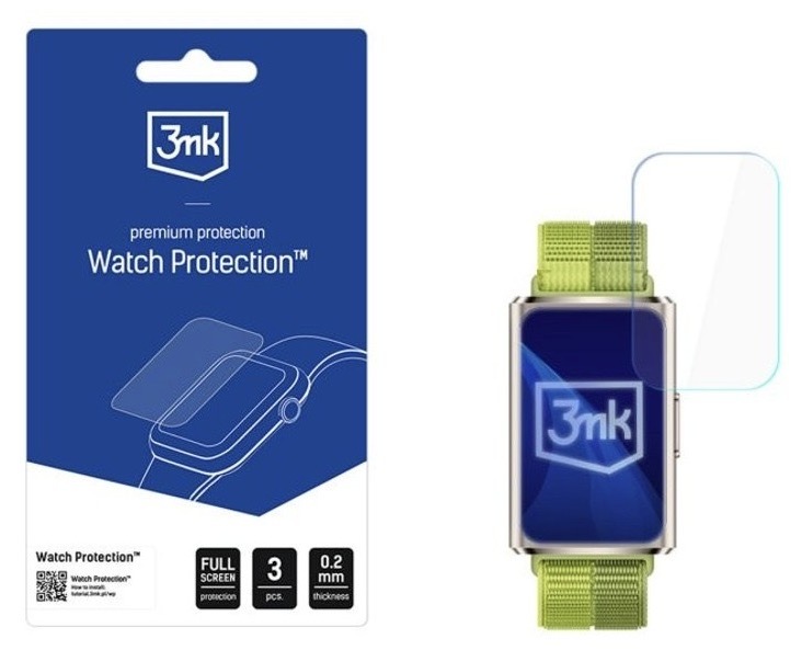 Hybridné ochranné sklo 3mk na Huawei Band 11 Pro, priehľadná farba