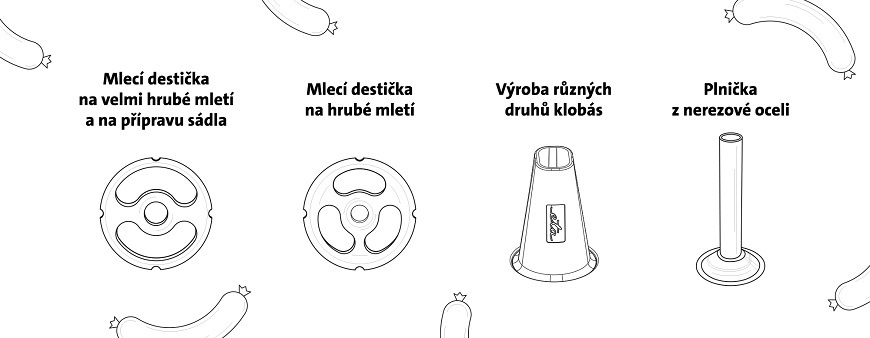 Prísl. k robotom - nadstavec na prípravu klobások ETA 0028 91020 Prísl. k robotom - nadstavec na prípravu klobások ETA 0028 91020
