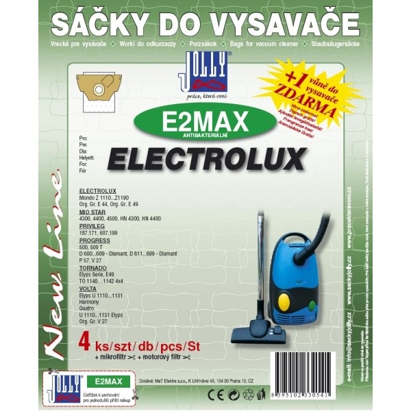 Vrecká Jolly do vysávača Electrolux, jednoduchá výmena