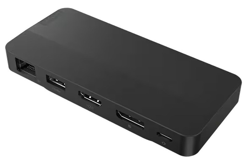 Dokovacia stanica Lenovo s podporou Plug & Play, čierna farba