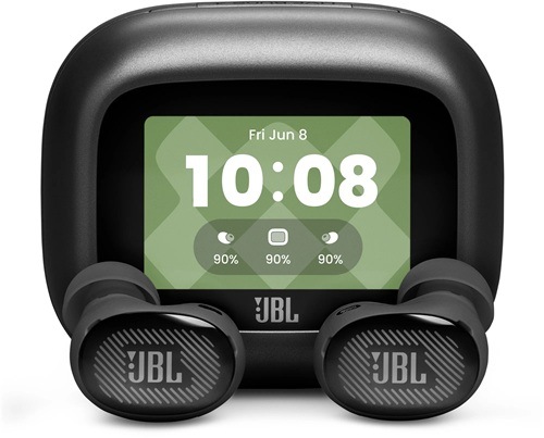 Bezdrôtové slúchadlá JBL Live Buds4 v čiernom prevedení.
