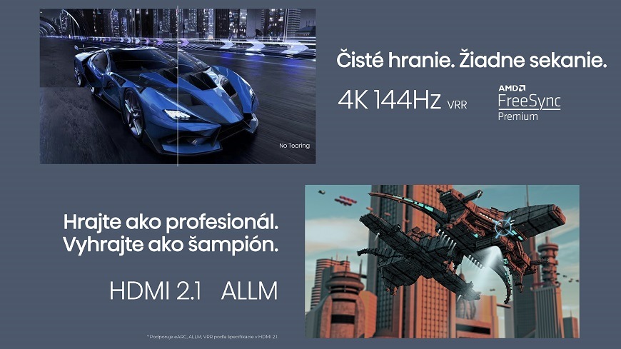 Televízor Hisense 55U7KQ Televízia Hisense 55U7KQ, Rychlá obnovovací frekvence