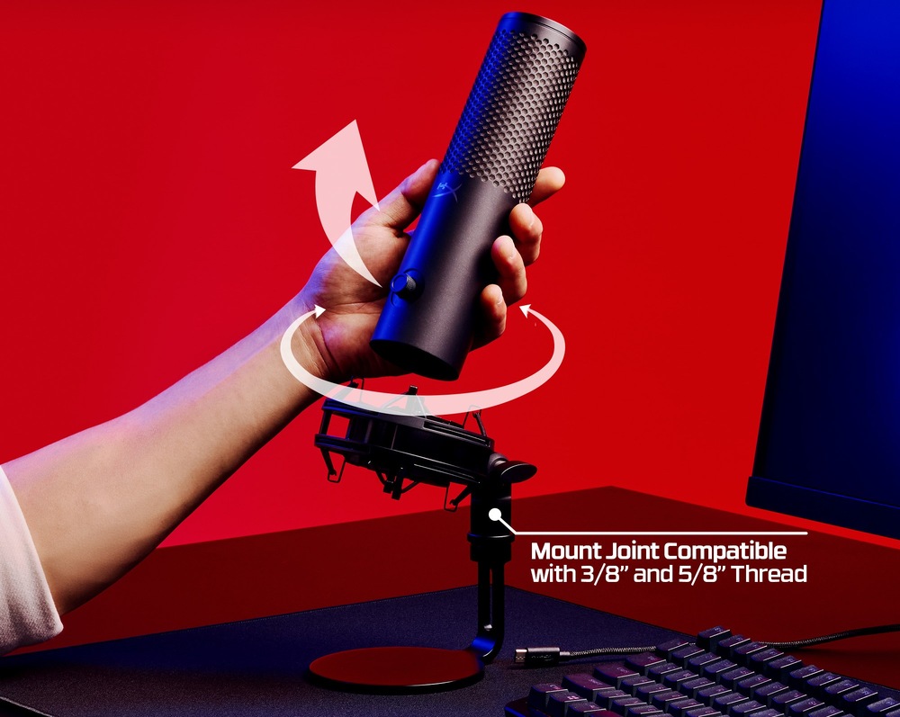 Mikrofón HyperX QuadCast 2 S čierny