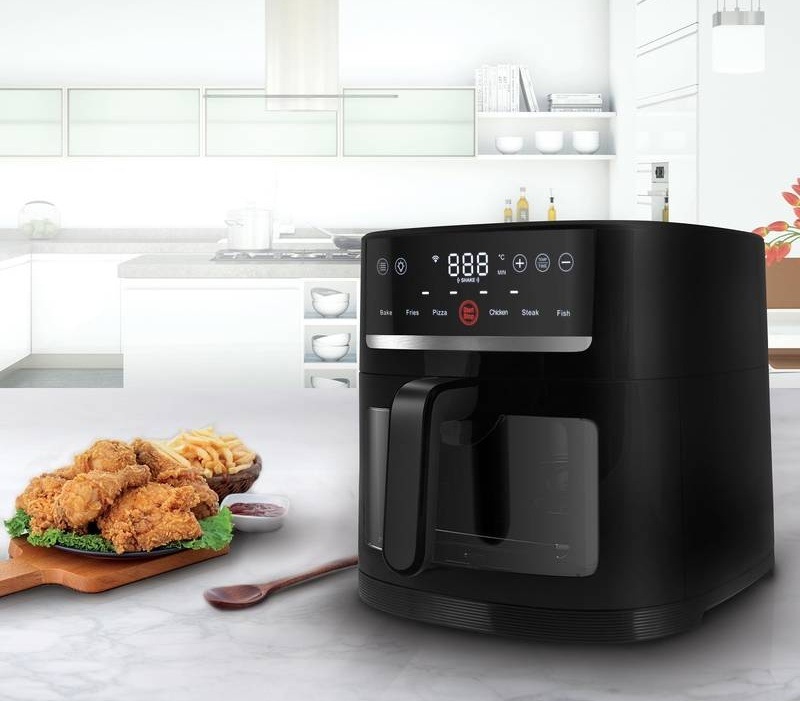 Fritéza teplovzdušná Rohnson R-2834 SmartChef XL Wi-Fi 8 l čierna