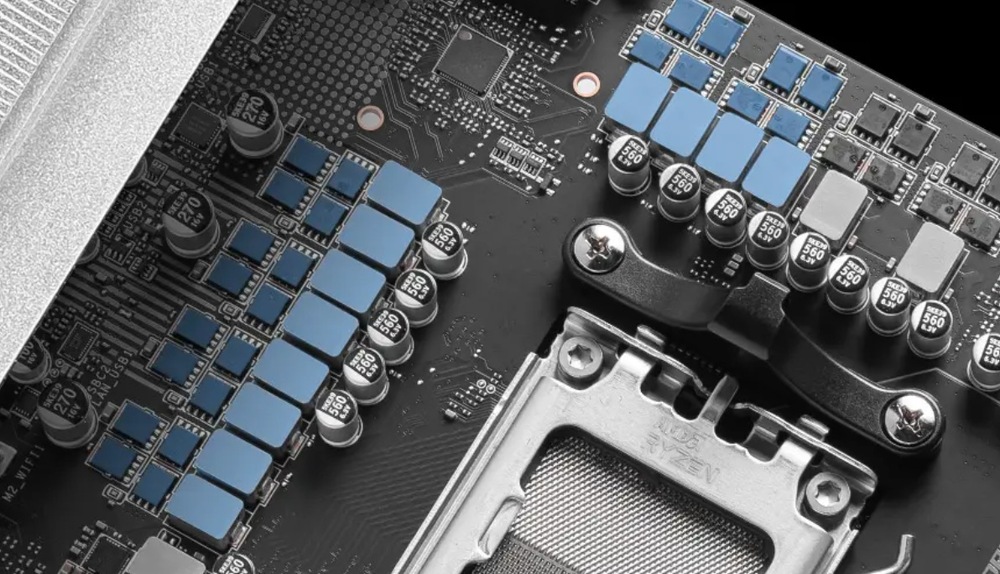 Základná doska MSI PRO B850-P WIFI DRPS Power design prináša efektívny prísun energie procesorom AMD Ryzen