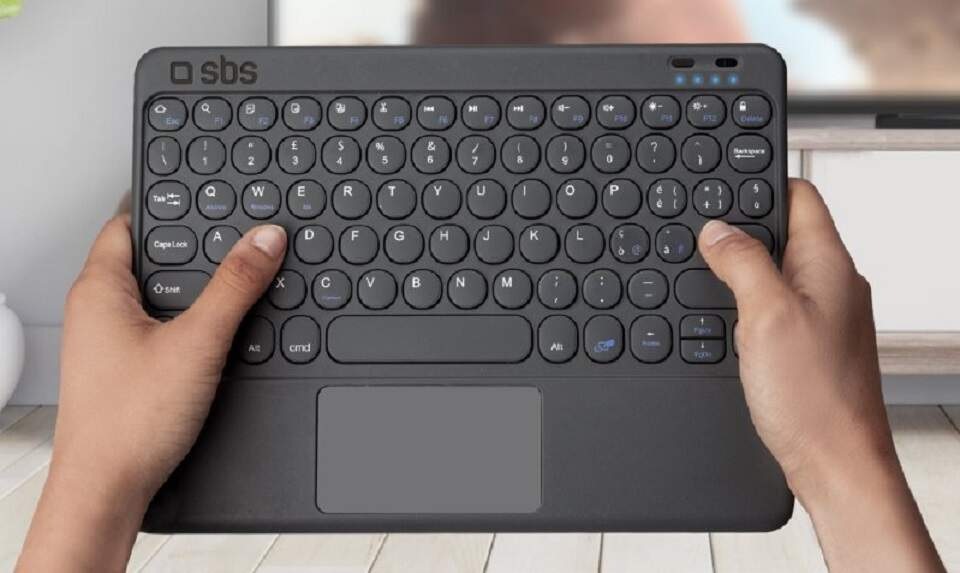 Klávesnica SBS pre tablet, univerzálna, bezdrôtová, US layout čierne