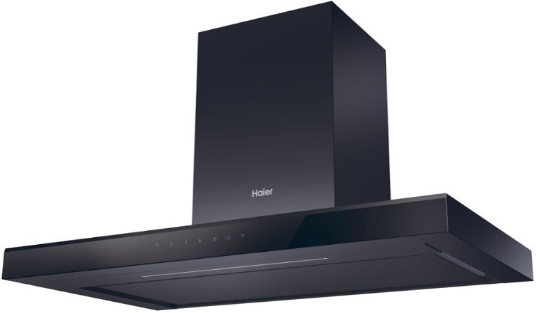 Odsávač pár Haier HATS9CBS6BPLWI čierny HATS9CBS6BPLWI_osvetleni