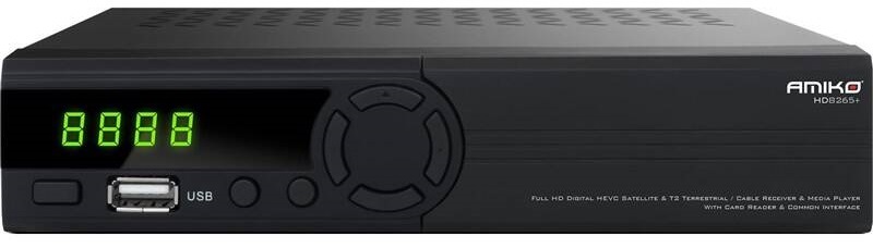 Satelitný prijímač Amiko HD8265+ Combo čierny
