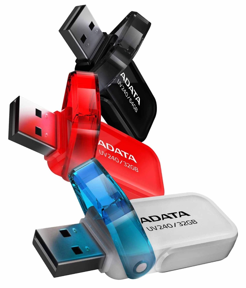 USB flashdisk ADATA Dash Drive UV240 32GB biely Flash USB ADATA Dash Drive UV240 32GB USB 2.0 pre spoľahlivý a rýchly prenos súborov