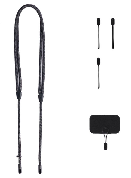 Obsah balenia Peak Design Crossbody Strap s adaptérom a úchytmi Micro Anchors™