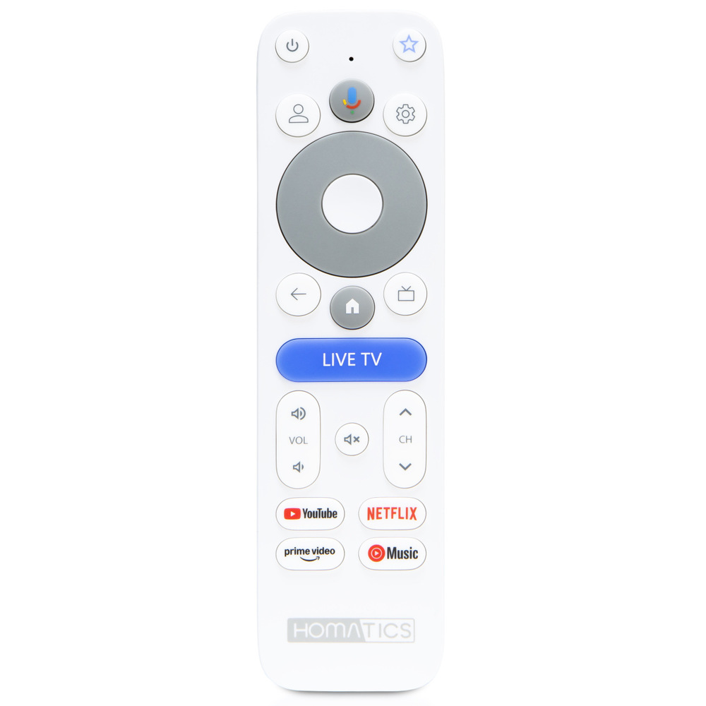 Multimediálne centrum HOMATICS Box Lite 4K V2 biely Multimediálny prehrávač Homatics Box Lite 4K V2 je dodávaný s diaľkovým ovládačom pre vaše maximálne pohodlie