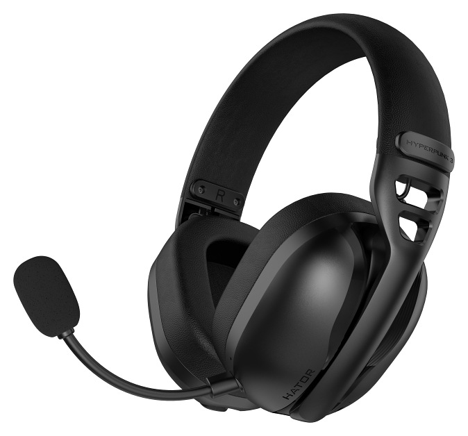 Headset HATOR Hyperpunk 3 čierny Herný headset HATOR Hyperpunk 3 Wireless v čiernom prevedení s hlavovým mostom a mikrofónom