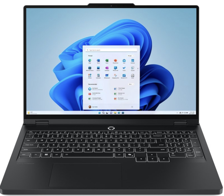 Herný notebook Lenovo Legion Pro 5 16IAX10H s 16" displejom a Windows 11 Home v čiernom prevedení