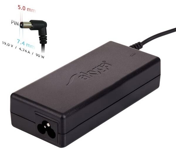 Sieťový adaptér Akyga pre notebook 19V/4.74A/90W 7.4x5.0 mm + pin pre HP