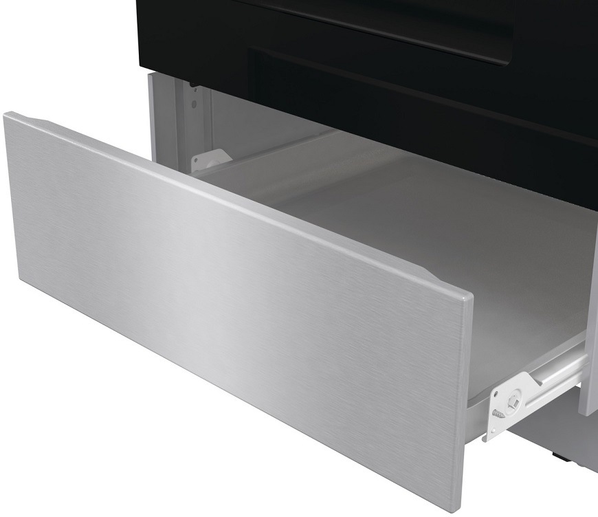 Kombinovaný sporák Gorenje G600 MEKS5141XM nerez Sporák Gorenje MEKS5141XM, nerezová, úložná zásuvka