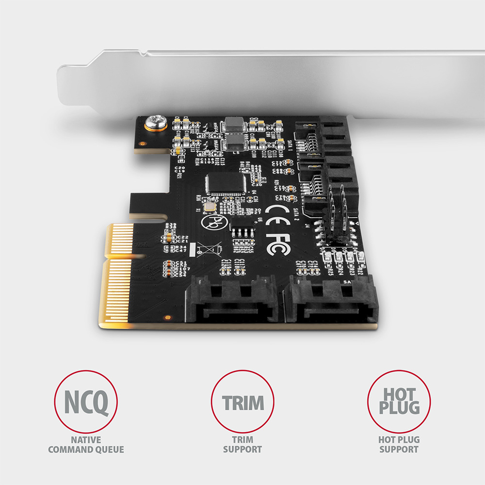 Radič Axagon PCES-SA4X4 - 4x SATA 6G port