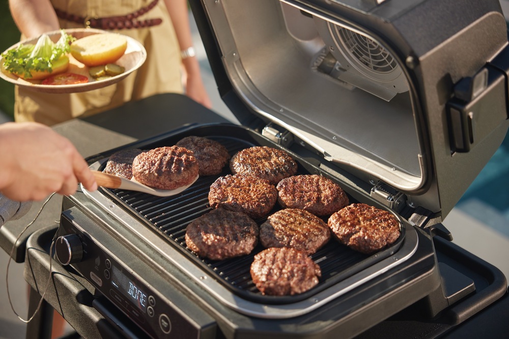 Gril Ninja OG850EU Woodfire Pro XL Electric Outdoor BBQ Grill & Smoker čierny/sivý