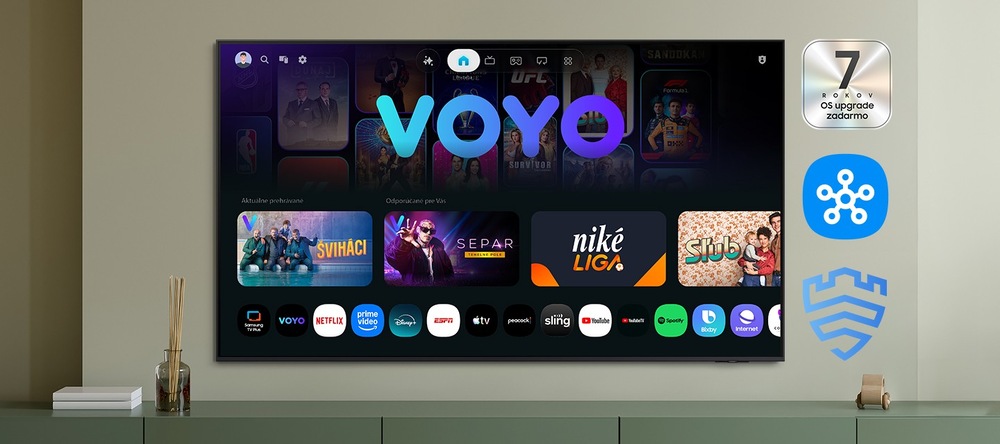 Televízor Samsung inteligentné rozhranie aplikácií