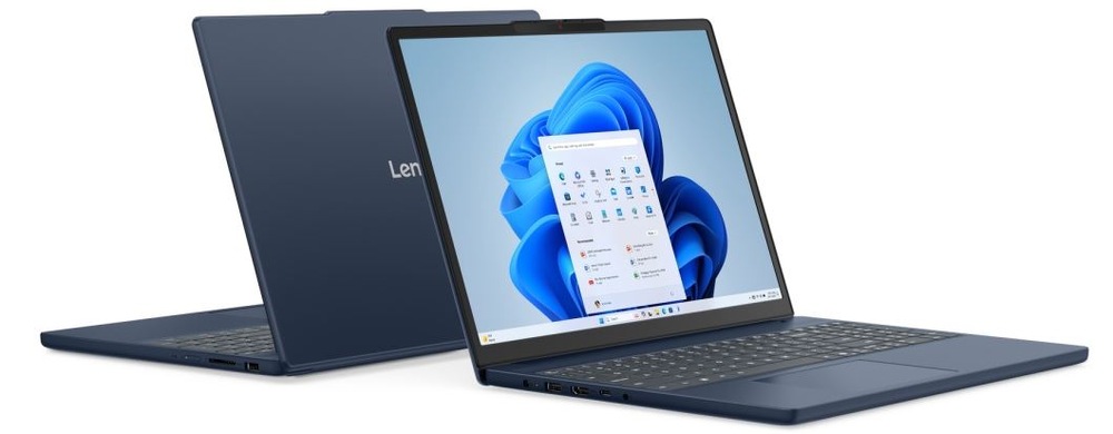 Notebook Lenovo IdeaPad Slim 3 15IRH10 modrý Notebook Lenovo IdeaPad Slim 3 15IRH10 z bočného uhla