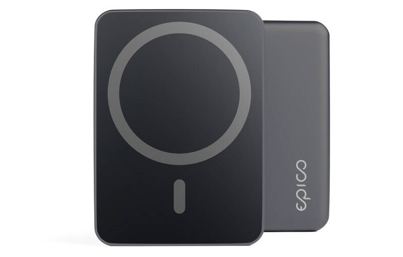Powerbank Epico Mag+ 5000mAh + kabel USB-C/USB-A sivý Powerbank Epico Mag+ 5000mAh + kábel USB-C/USB-A - šedá