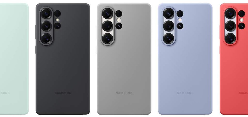 Kryt na mobil Samsung Silicone na Galaxy S25 Ultra červený