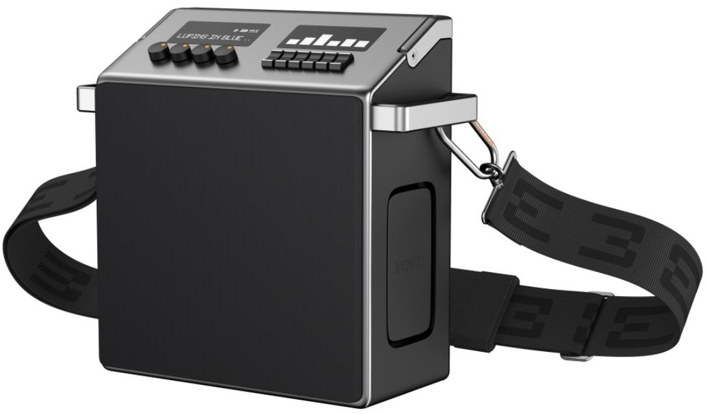 Prenosný reproduktor Mondo Speaker Medium sivý Prenosný reproduktor Mondo Speaker Medium, predný pohľad