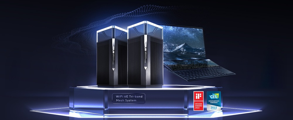 Kompletný Wi-Fi systém Asus ZenWiFi Pro ET12 (1-pack) čierny ASUS ZenWiFi Pro ET12