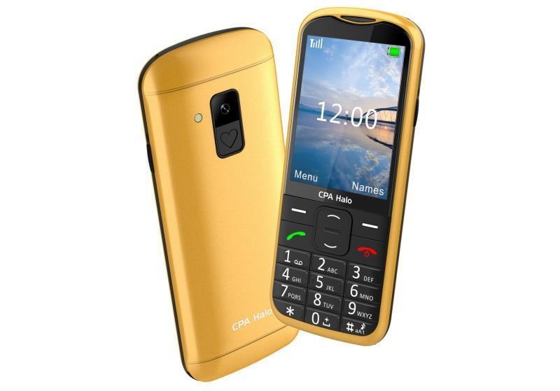 Mobilný telefón CPA Halo 28 Senior zlatý
