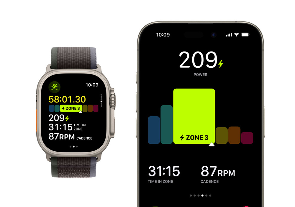 Inteligentné hodinky Apple Watch Ultra 2 GPS + Cellular 49mm čierny titán - tmavo zelený alpský ťah - M „“