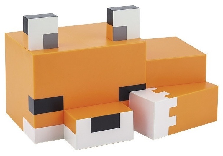 Dekoratívne LED Paladone Minecraft Líška oranžové
