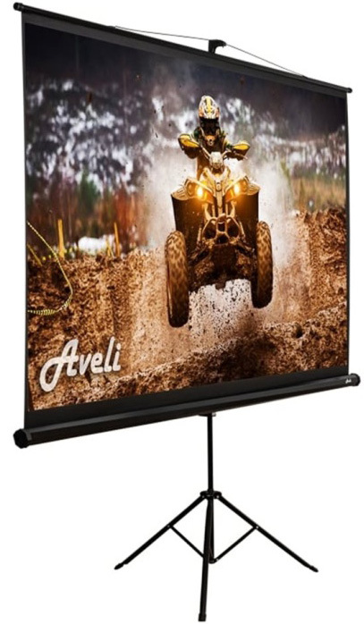Plátno Aveli statív 204x115 cm 92" 92", 16:9, statívové - biele
