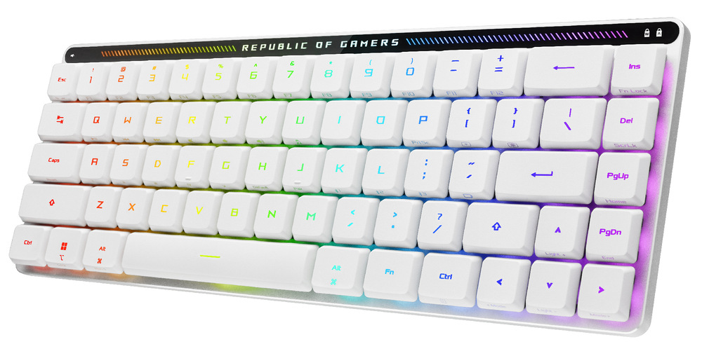 Klávesnica Asus FALCHION RX Low profile (ROG NX Snow) - US biela Klávesnica Asus FALCHION RX Low profile (ROG NX Snow) - US biela