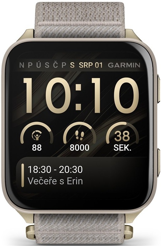 Chytré hodinky Garmin Venu X1, zlatá farba