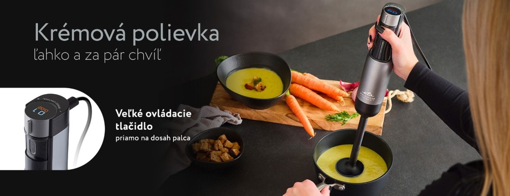 Ponorný mixér ETA Mano 3219 90000 sivý Tyčový mixér ETA Mano, displej