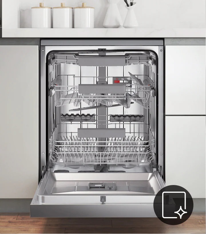 Umývačka riadu Samsung DW60A6082BB/ET Umývačka Samsung DW60A6082BB/ET - otvorená umývačka