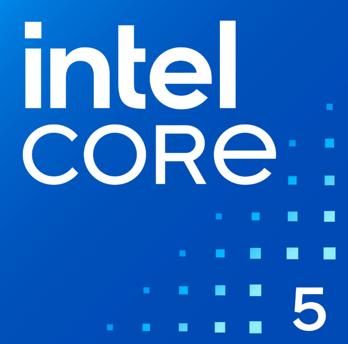 Logo procesora Intel Core 5 použitého v notebooku ASUS Vivobook 15″ width=
