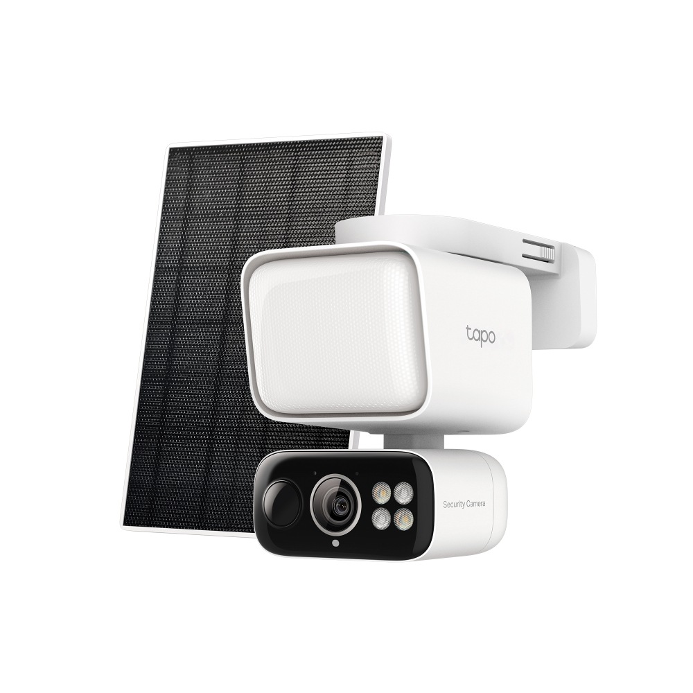 IP kamera TP-Link Tapo C615F 2K Solar Kit je napájaná solárnym panelom